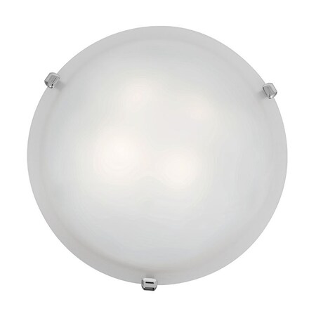 Access Lighting Mona, Flush Mount, Chrome Finish, White Glass 23020GU-CH/WH